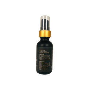 The back label on a Propolis DEFEND honey spray bottle is pictured on a white background.